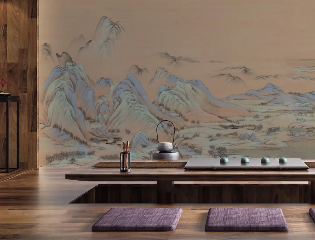 LAMBOO墙画-2021千里江山案例
